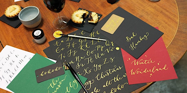 Improvers Christmas Coloured Inks Calligraphy Workshop