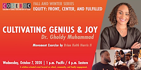 Hauptbild für Cultivating Genius & Joy with Dr. Gholdy Muhammad