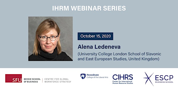 Alena Ledeneva: The invisible dimensions of human resource management