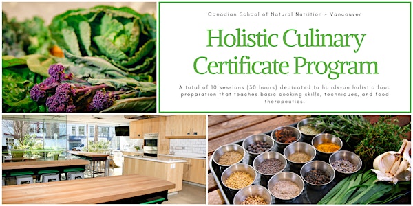 Spring 2021 Holistic Culinary Certificate