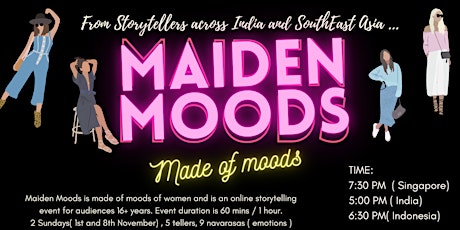 Maiden Moods - A storytelling session for adults primary image