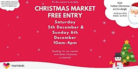 Free Christmas market with lots of locally made arts,  crafts & gifts primary image