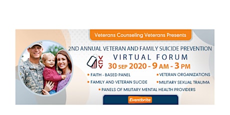 Imagen principal de 2nd Annual Virtual Veteran Suicide Prevention Summit 30 Sep 2020