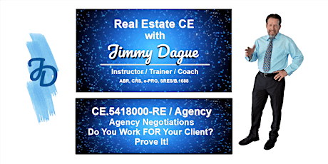 Real Estate Agency CE with Jimmy Dague primary image