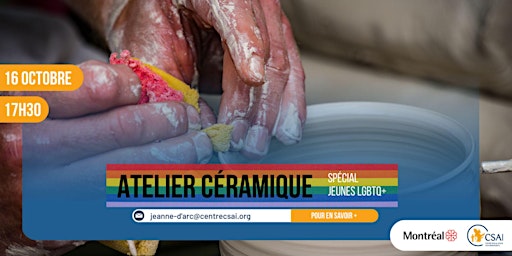 Image principale de Atelier Céramique – Spécial Jeunes LGBTQ+