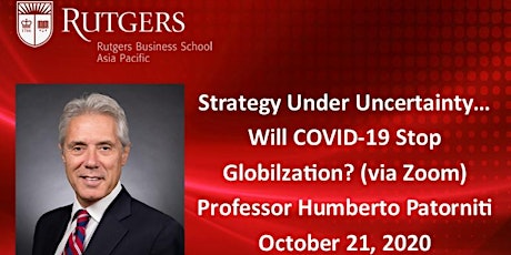 Hauptbild für Strategy Under Uncertainty.... Will COVID-19 Stop Globalization? (Webinar)