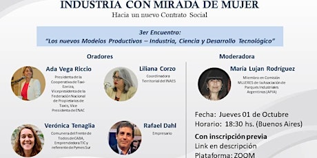 Imagen principal de Ciclo de Encuentros INDUSTRIA CON MIRADA DE MUJER