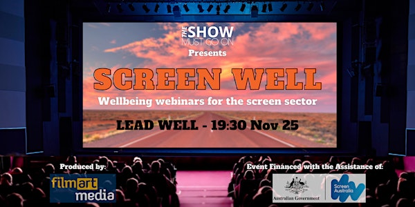 Screen Well webinar series - 'Lead Well' session