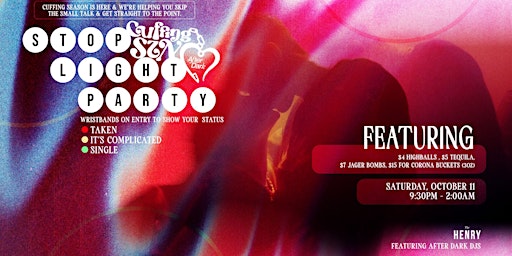 Image principale de CUFFING SEASON STOP LIGHT PARTY AT THE HENRY