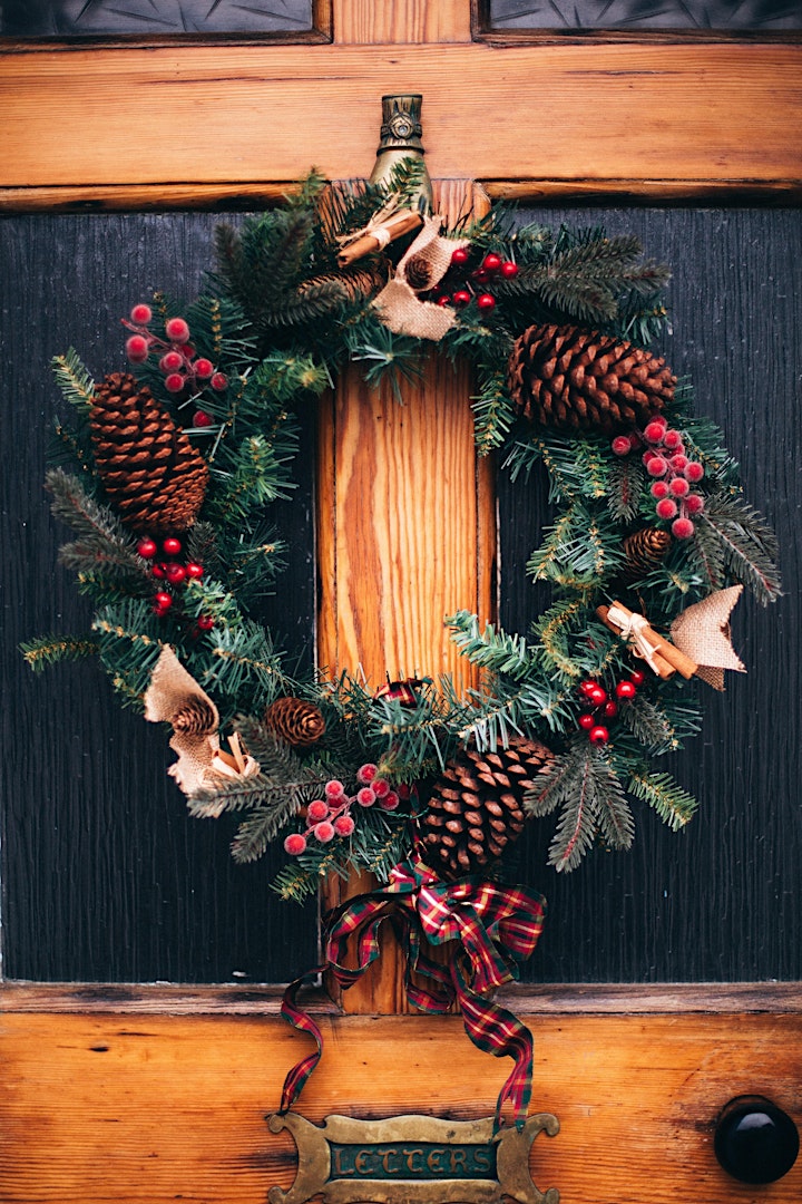 Christmas Door Wreath Making Demonstration image