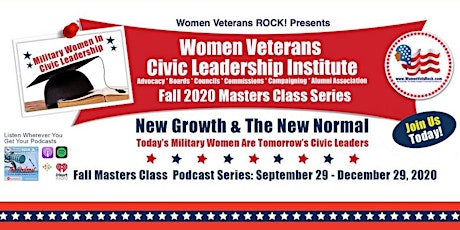 Women Veterans ROCK! Civic Leadership Institute 2020 primary image