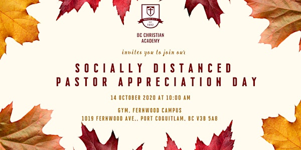 Socially Distanced Pastor Appreciation Day 2020