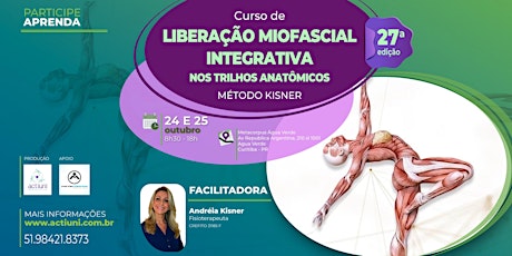 Imagem principal do evento Curso Liberação Miofascial Integrativa Método Kisner 27ª ed - Curitiba PR