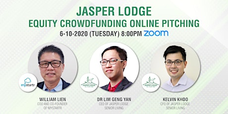 Jasper Lodge Equity Crowdfunding Online Pitching Event primary image