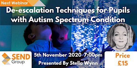 De-escalation Techniques for Pupils with Autism Spectrum Condition primary image
