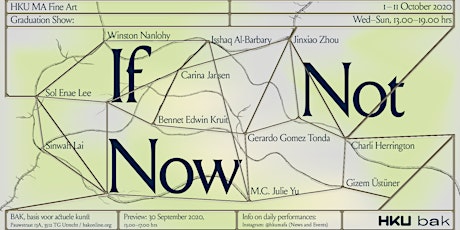 If Not Now - Book exhibition time slots