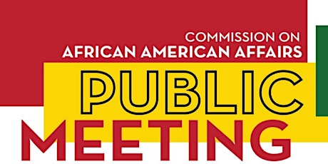 Commission on African American Affairs -  November Public Meeting