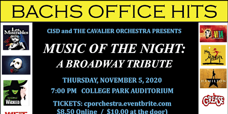 Bachs Office Hits: Music of the Night: A Broadway Tribute primary image