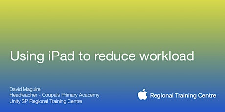 Using iPad to reduce workload primary image