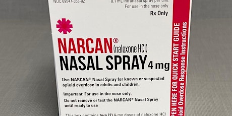 Free Narcan Training for individuals in need of Narcan and training