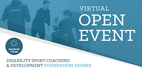 HE Disability Sport Coaching & Development FD Virtual Open Event primary image