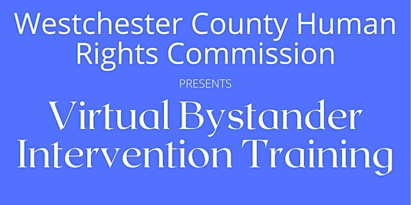 Virtual Bystander Intervention Training