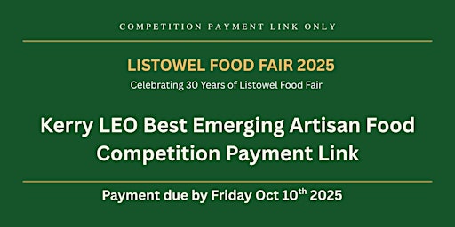 Image principale de Kerry LEO Best Emerging Artisan Food Competition 2025