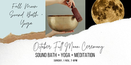 Full Moon Sound Bath + Yoga : in-person, small group primary image