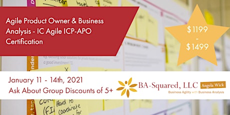 Agile Product Owner & Business Analysis - IC-Agile ICP-APO Certification primary image