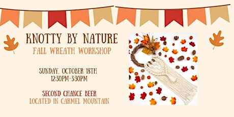Knotty By Nature Fall Macrame Wreath Workshop primary image