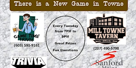 Game Time Trivia at Mill Towne Tavern in Sanford tickets