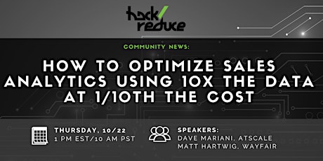 How to Optimize Sales Analytics Using 10X the Data at 1/10th the Cost