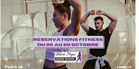 Réservation  Fitness Semaine du 05 au 09 Octobre