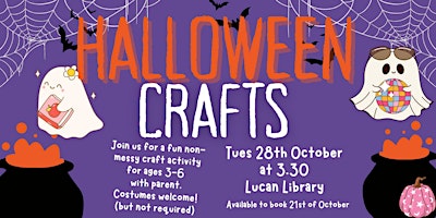 Image principale de Halloween Library Crafts!