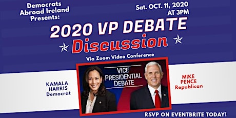 US  Vice Presidential 2020 Debate Discussion Zoom Party primary image