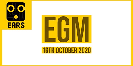 EaRS EGM |  October 2020 primary image