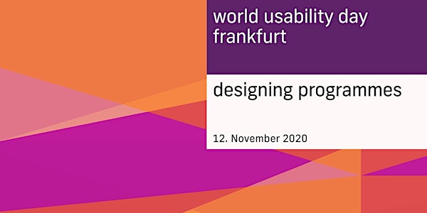 Designing Programmes – WUD Frankfurt 2020