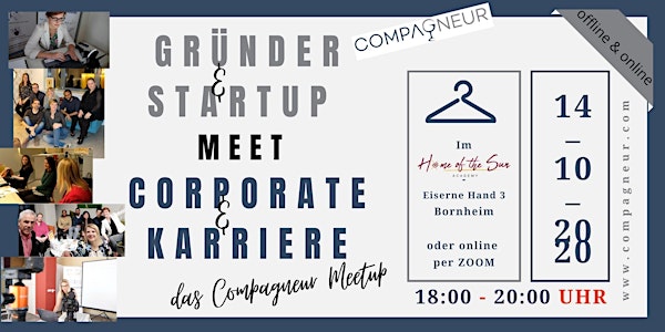 Gründer & Startup meet Corporate & Karriere - das Compagneur Meetup