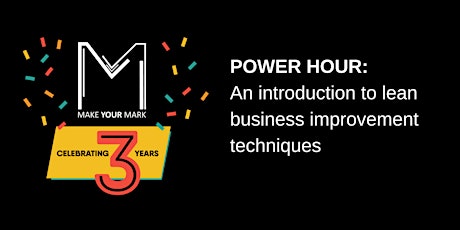 Power hour: An introduction to lean business improvement techniques primary image