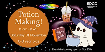 Potion Making Workshop with Anyone4Science for ages 6-8 primary image