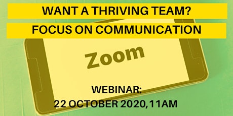 Want a Thriving Team? Focus on Communication primary image