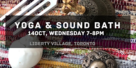 Yoga and Sound Bath, in-person / small-group primary image