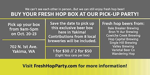 Fresh Hop Can Pick Up Party 2020