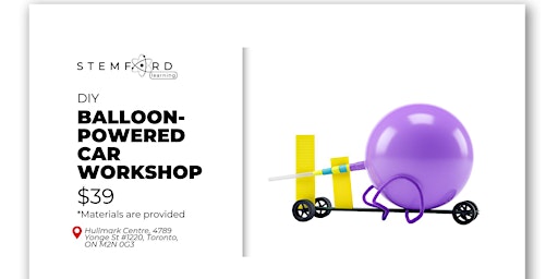 Image principale de STEMFORD Workshop: DIY Balloon-Powered Car!