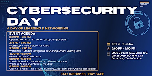 Image principale de Cybersecurity Day at New York Tech Vancouver