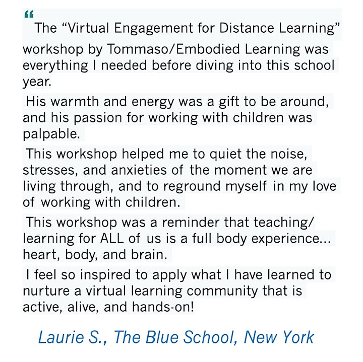 Virtual Engagement for Distance Learning – ECE Professionals (ages 3-8) image