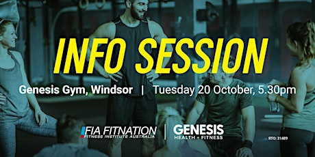 Info Session - FIA Fitnation & Genesis Health + Fitness primary image