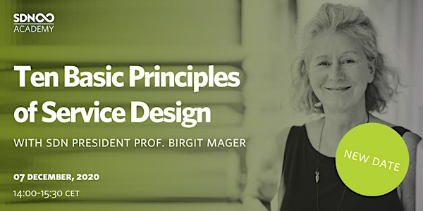 Ten Basic Principles of Service Design