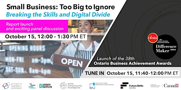 Small Business: Too Big to Ignore.  Breaking the Skills and Digital Divide