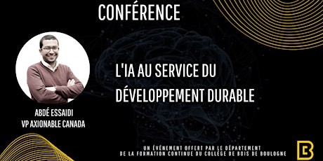Conférence "L'IA au service du développement durable"